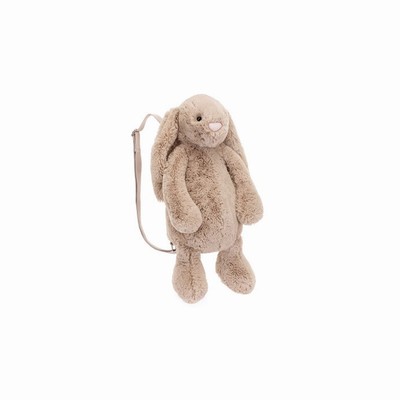 Jellycat Bashful Bunny Beige Backpack Bag Australia | 260458BIF